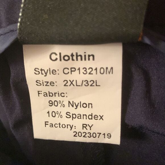 Clothin Men's Black Golf Cargo Pants Straight Leg Size 2XL/ 32L - Picture 4 of 14